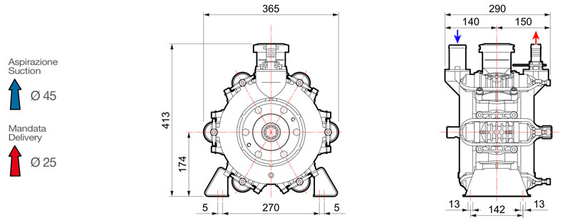 Comet BP 205 K - 1" 3/8 M-M
