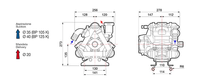 Comet BP 125 K - 1" 3/8 M