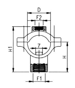 Кріплення форсунки на трубу Geoline 20 мм 1/4" F
